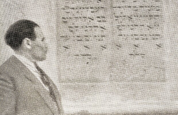 Mordechai W. Bernstein im Rothenburg ob der Tauber, um 1950