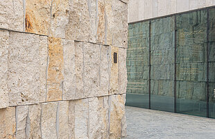Anschnitt Synagoge Ohel Jakob und Jüdisches Museum München. 