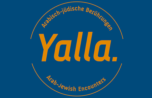 Blaute Vorderseite Einladung Yalla